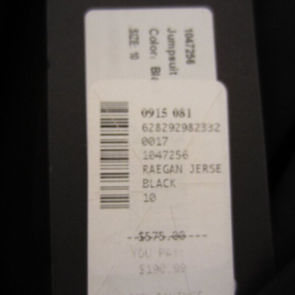 NWT HALSTON Black Cape Jumpsuit Sz 10 Classy - Picture 7 of 16